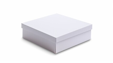 White cardboard box mockup