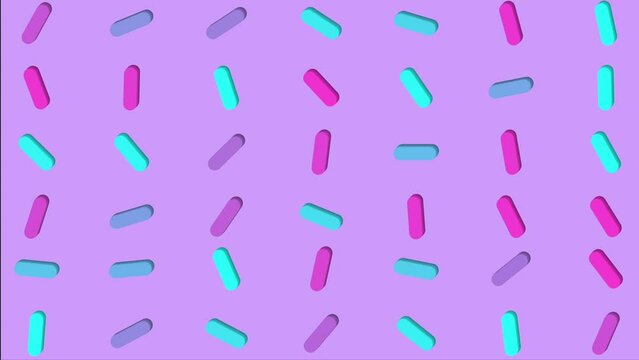 Animation loop video abstract background moving