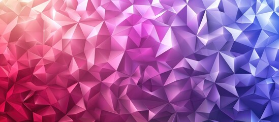 Polygonal triangle mosaic design for wallpaper, advertisement, banner, and poster. Gradient .