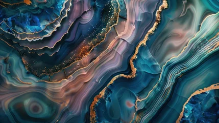 Foto op Plexiglas Abstract wallpaper inspired by the brilliance of gemstones © olegganko