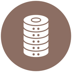 Database icon vector image. Can be used for User Interface.