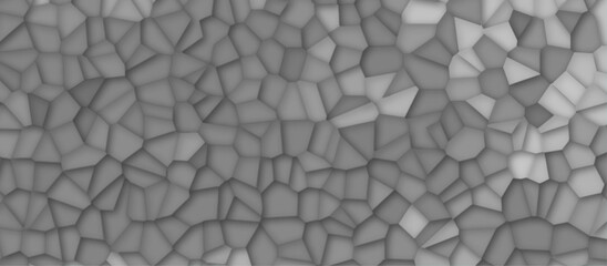 gray stains broken glass tile background textrue. geometric pattern with 3d shapes vector Illustration. gray broken wall paper in decoration. low poly crystal mosaic background.