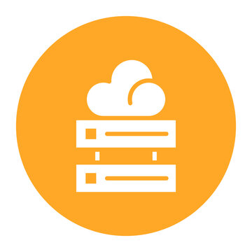 Cloud Storage icon vector image. Can be used for New Media.