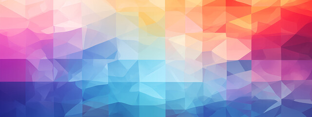 Obraz premium Gradient Low Poly Design with Warm Hues