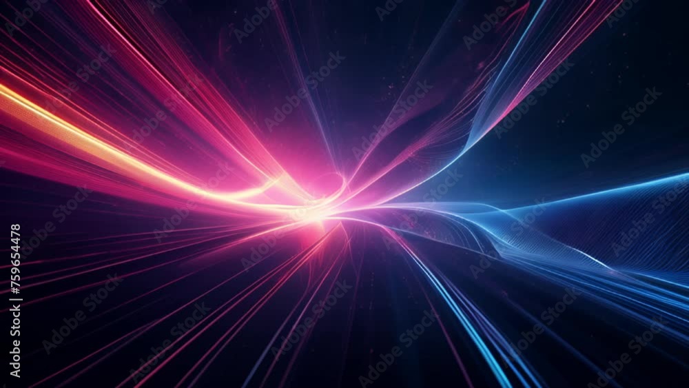Poster vivid abstract motion graphics, perfect for dynamic intros or transitions