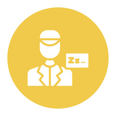Crew Rest icon vector image. Can be used for Airline.