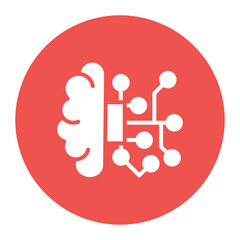 Artificial Intelligence icon vector image. Can be used for Industry.
