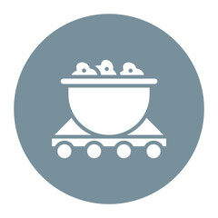Coal icon vector image. Can be used for Industry.
