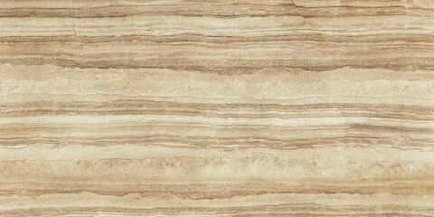 Travertine marble texture background, sandstone rough and rusty surface, design use for ceramic tiles, horizontal beige colour lining pattern