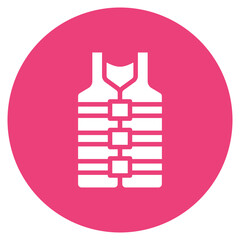 Life Jacket icon vector image. Can be used for Outdoor Fun.