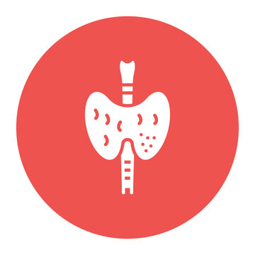 Thyroid icon vector image. Can be used for Human Anatomy.