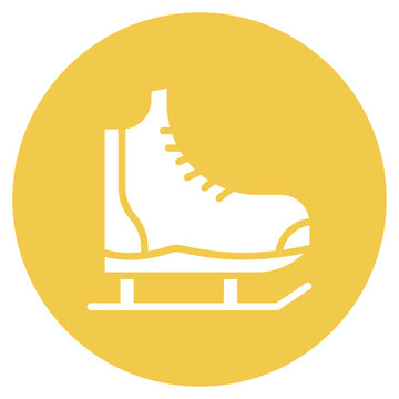 Ice Skates icon vector image. Can be used for Outdoor Fun.
