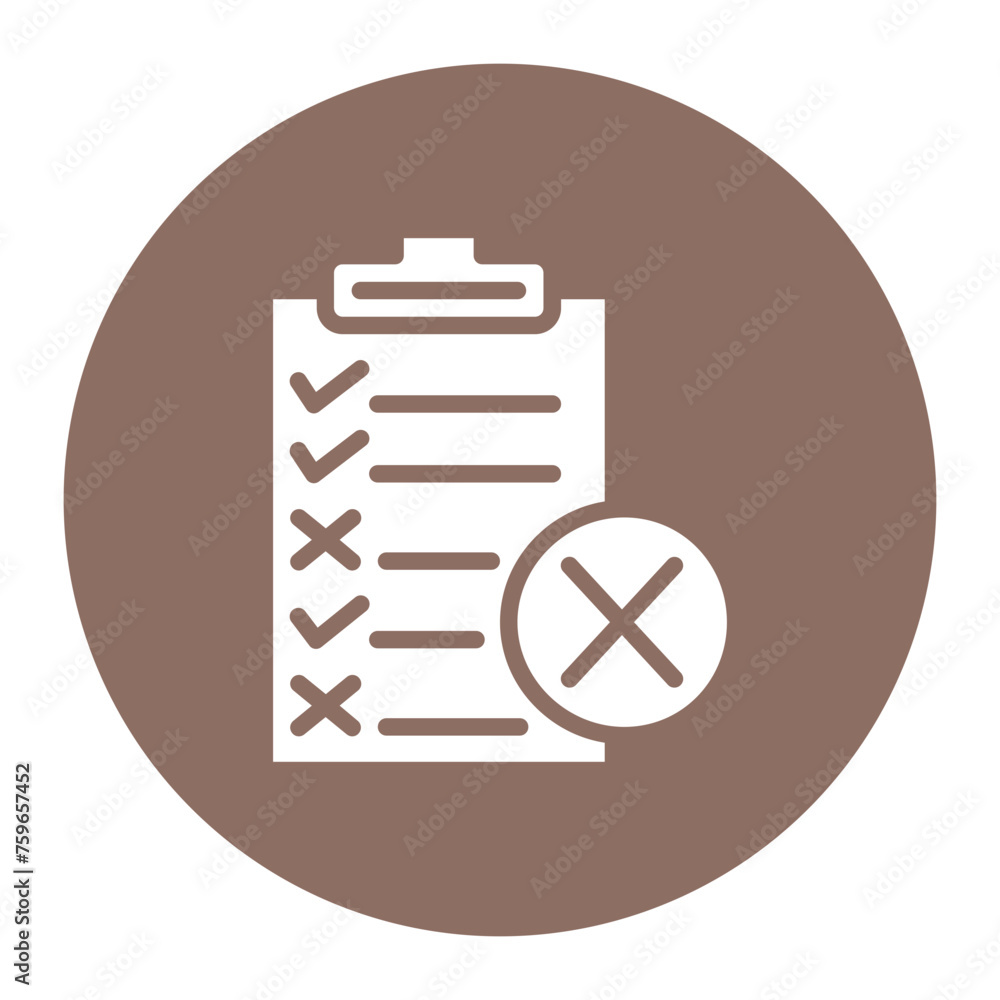 Poster non-conformance icon vector image. can be used for quality assurance.