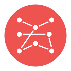 Network Robustness icon vector image. Can be used for Networking.