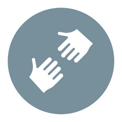 Obraz premium Reach Out icon vector image. Can be used for Contact Us.