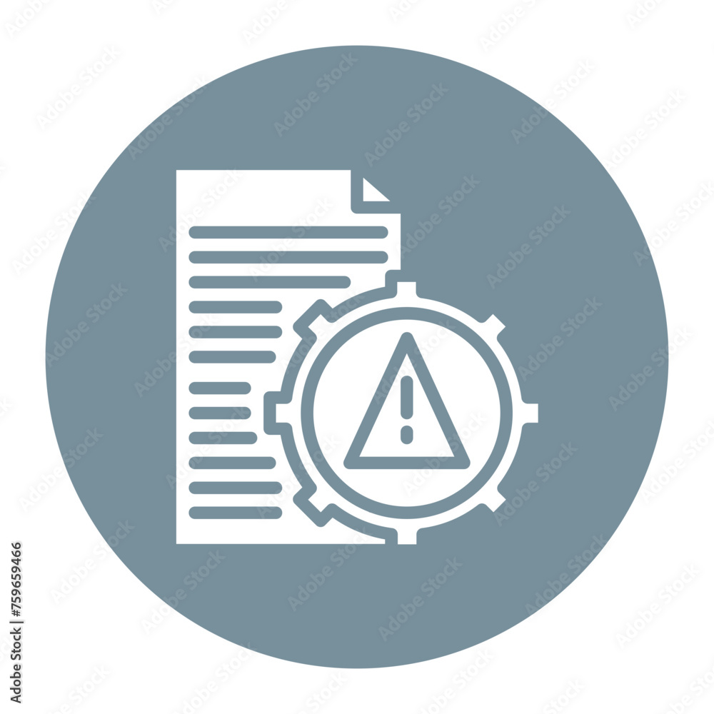 Poster risk avoidance icon vector image. can be used for risk management.