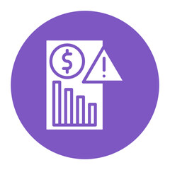 Risk Analysis icon vector image. Can be used for Risk Management.