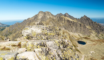 Amazing High Tatras mountains in Slovakia - Velka Studena dolina valley with lake and peaks above © honza28683