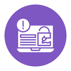 Security Breach icon vector image. Can be used for Risk Management.