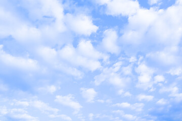 Naklejka na ściany i meble Fluffy cloud with blue sky in morning.