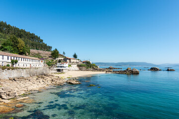 Playa de A Roiba, en Bueu (Galicia, Espa&ntilde;a)