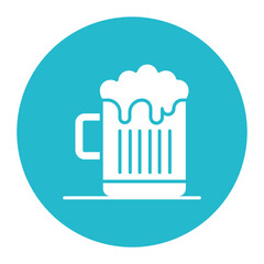 Beer mug icon vector image. Can be used for Fathers Day.