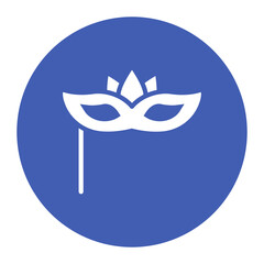 Venetian Mask icon vector image. Can be used for Italy.