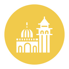 Piazza San Marco icon vector image. Can be used for Italy.