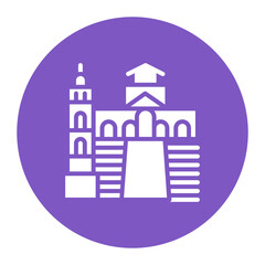 Amalfi Coastline icon vector image. Can be used for Italy.