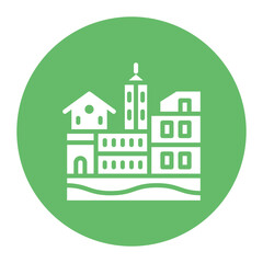 Cinque Terre icon vector image. Can be used for Italy.