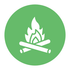Bonfire icon vector image. Can be used for Festa Junina.