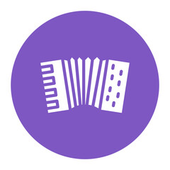 Accordion icon vector image. Can be used for Festa Junina. - obrazy, fototapety, plakaty