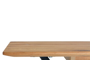 Wooden table elements close view png, isolated object