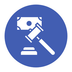 Bribed Judge icon vector image. Can be used for Corruption.