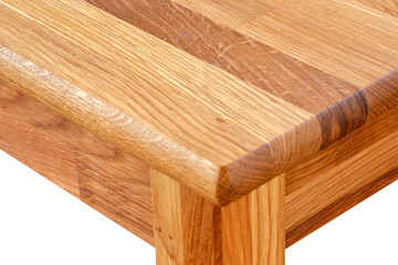 Wooden table elements close view png, isolated object