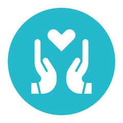 Compassion icon vector image. Can be used for Friendship.