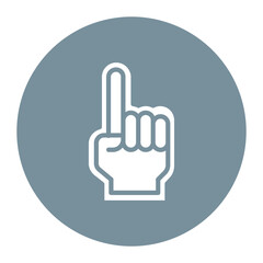 Obraz premium Foam Hand icon vector image. Can be used for Rugby.