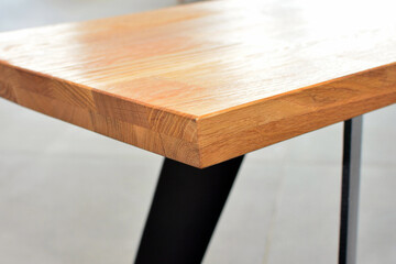 Wooden furniture surface. Natural wood close view photo background