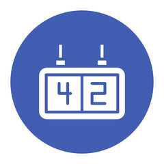 Online Scoreboard icon vector image. Can be used for Rugby.