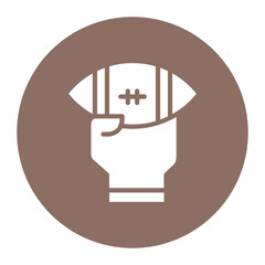 Quarterback icon vector image. Can be used for Rugby.