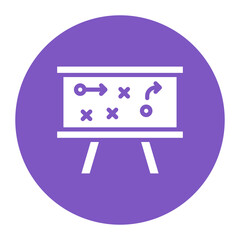 Tactics icon vector image. Can be used for Rugby.