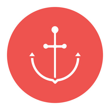 Anchor icon vector image. Can be used for Ocean.