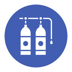 Oxygen Tank icon vector image. Can be used for Ocean.