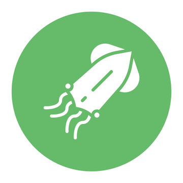 recommend clip art: Squid icon vector image. Can be used for Ocean.