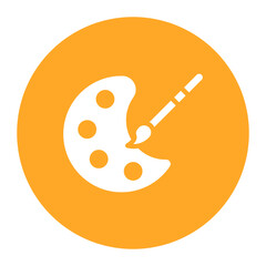 Color Palette icon vector image. Can be used for Fabric Features.