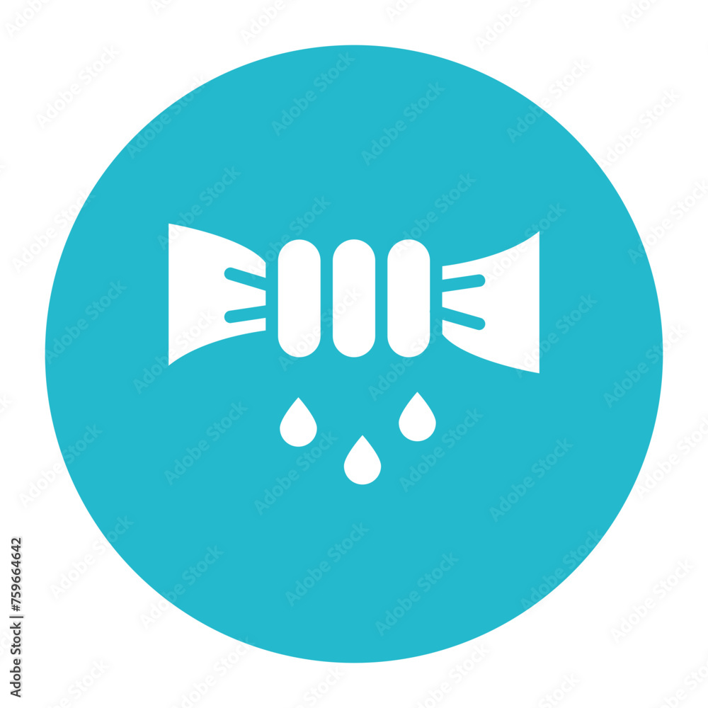 Poster wring icon vector image. can be used for fabric features.
