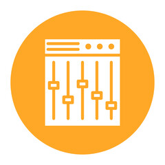 Mixer icon vector image. Can be used for Instrument.