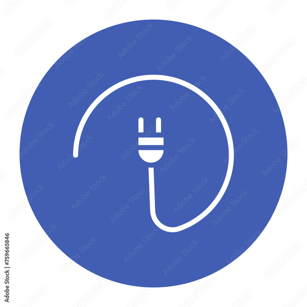Poster plug icon vector image. can be used for battery and power.