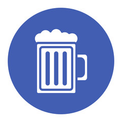 Pint of Beer icon vector image. Can be used for Oktoberfest.