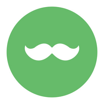 Moustache icon vector image. Can be used for Oktoberfest.